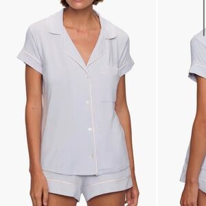 Eberjey Gisele Short Pajamas with “Mrs” embroidered